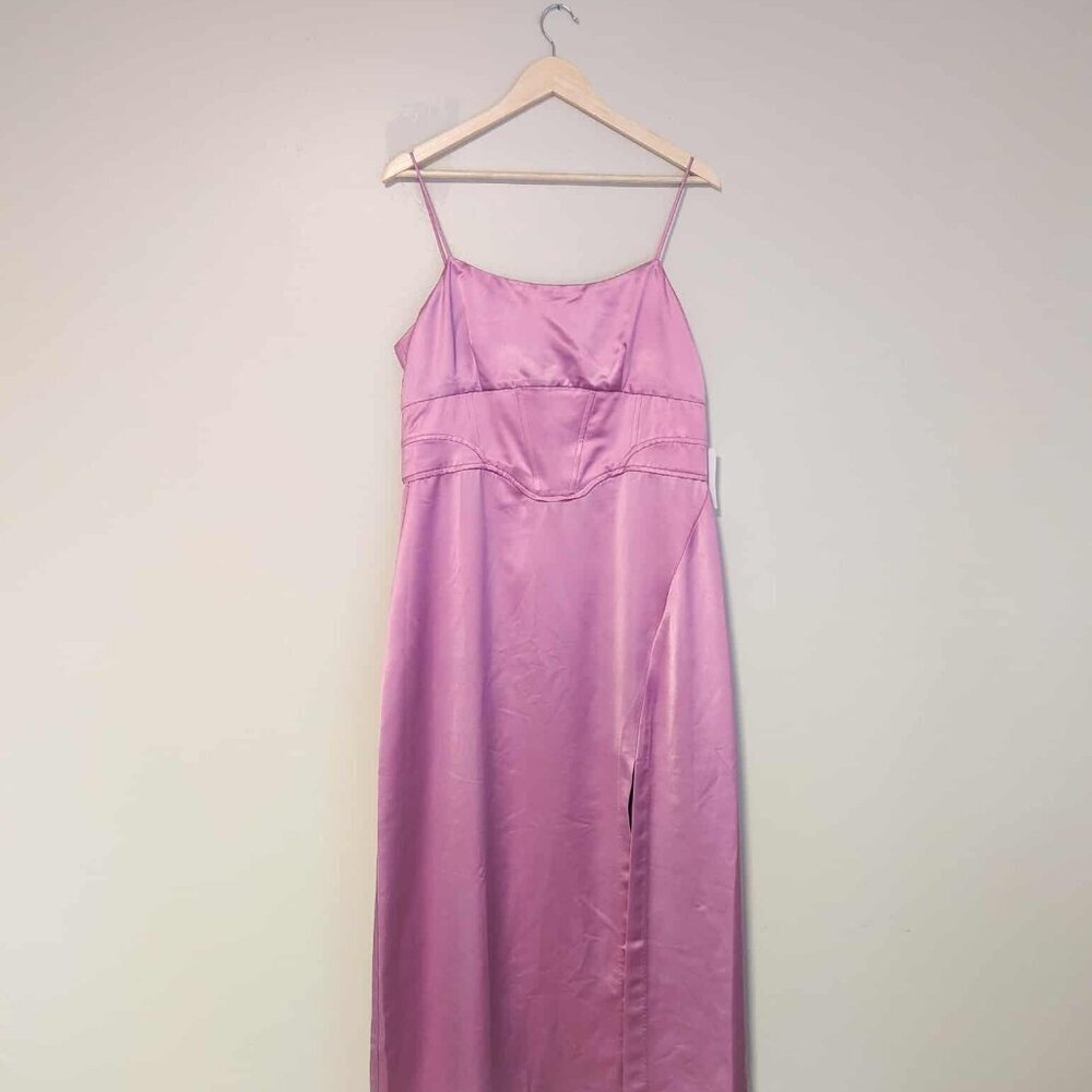 Jason Wu pink satin corset dress